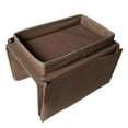thumbnail image 2 of Colcolo Sofa Armrest Organize,Couch Organizer Recliner Remote Control Holder Tray , Storage Caddies for Arm Rest Chair,Armrest Table with Pockets,Coffee, 2 of 2