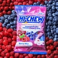 thumbnail image 5 of HI-CHEW Berry Mix, Pack of 6 Bags, 3.17oz each - Blackberry Cherry Raspberry, Unique Fun Soft & Chewy Candy - Immensely Juicy Fruity Candy Flavors, Individually Wrapped for Sharing, 5 of 7