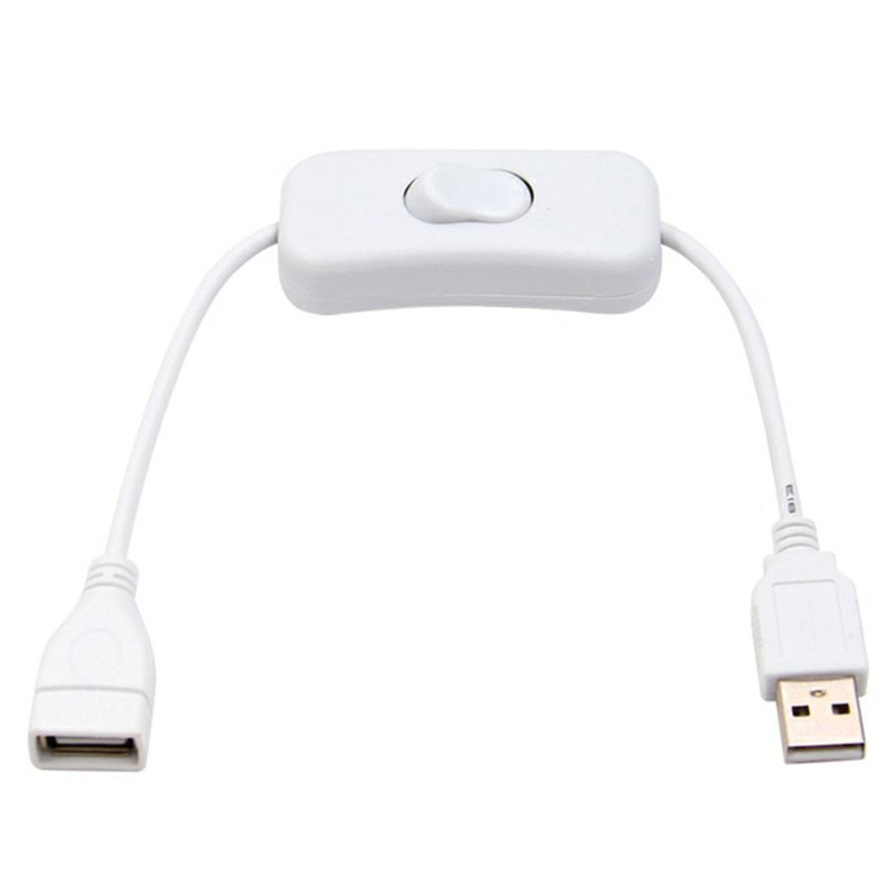 USB Cable Male to Female Switch ON OFF Cable Toggle LED Lamp Power Line 2 In  fj