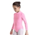 thumbnail image 4 of vastwit Long Sleeve Gymnastics Leotards for Kids Girls Ballet Dance Athletic Jumpsuit Dancewear Pink M, 4 of 7