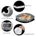 100 Reusable Elastic Food Storage Covers, Plastic Bowl Covers with