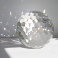 thumbnail image 1 of Atrapasoles de cristal transparente con bola de prisma, esfera de cristal facetada, bola de observación, fabricante de arcoíris, prismas de ventana, atrapasoles para ventana (150 mm/5,91 pulgadas), 1 of 1