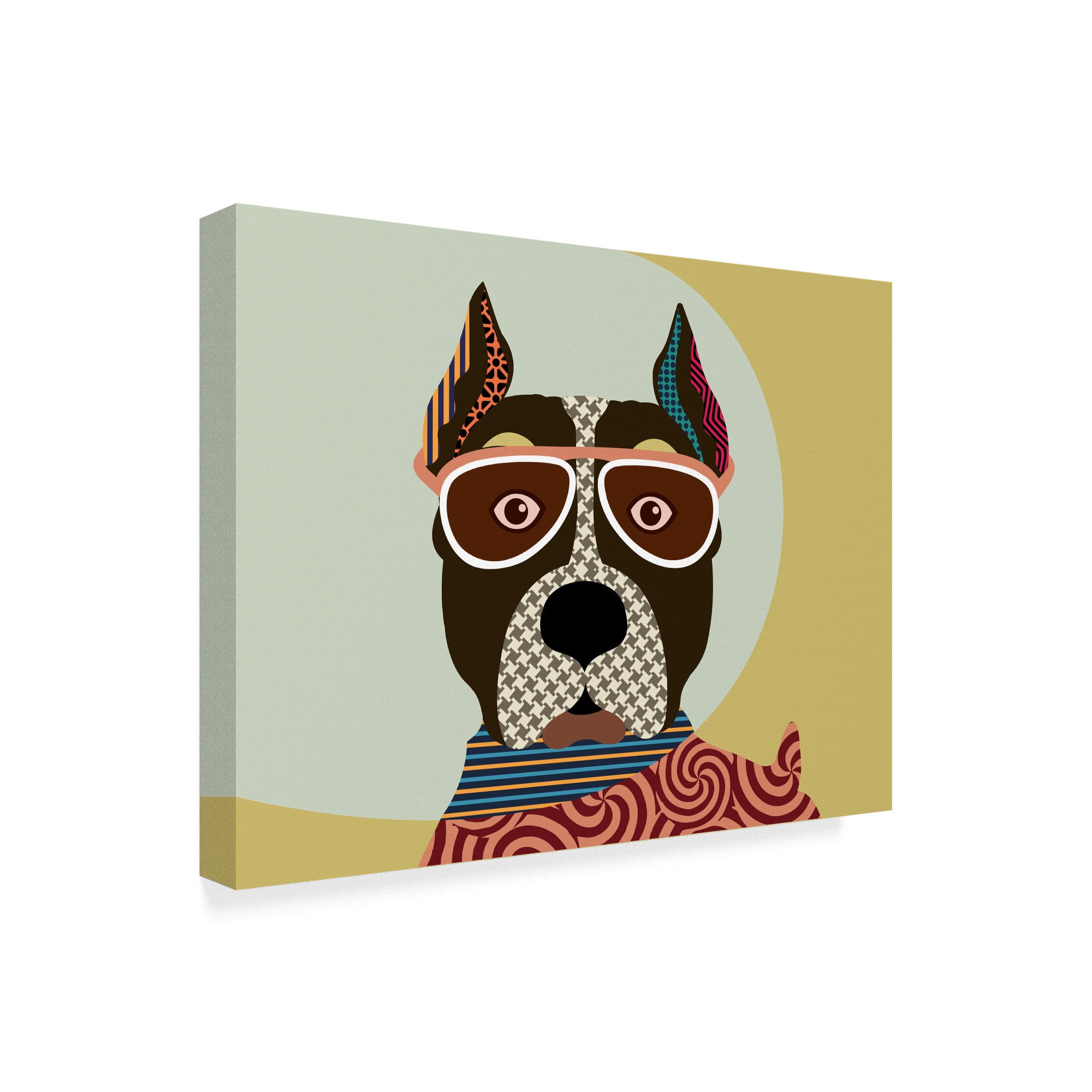 Trademark Fine Art 'American Staffordshire Terrier' Canvas Art by Lanre Adefioye