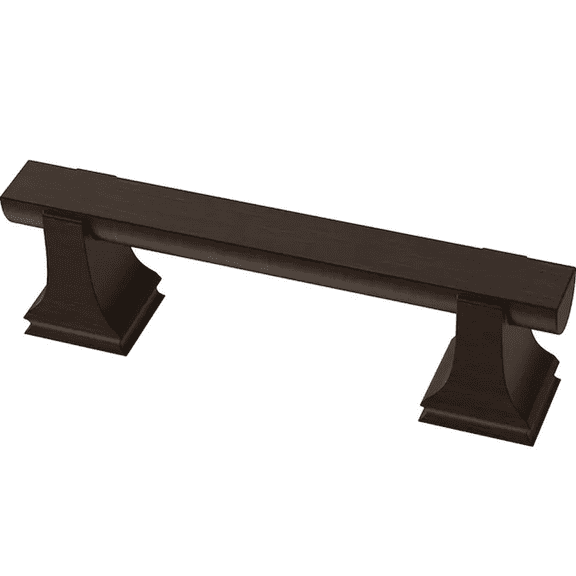 Liberty P43457W-BZM  3" Classic Footed Cabinet Drawer Pull Matte Bronze Finish