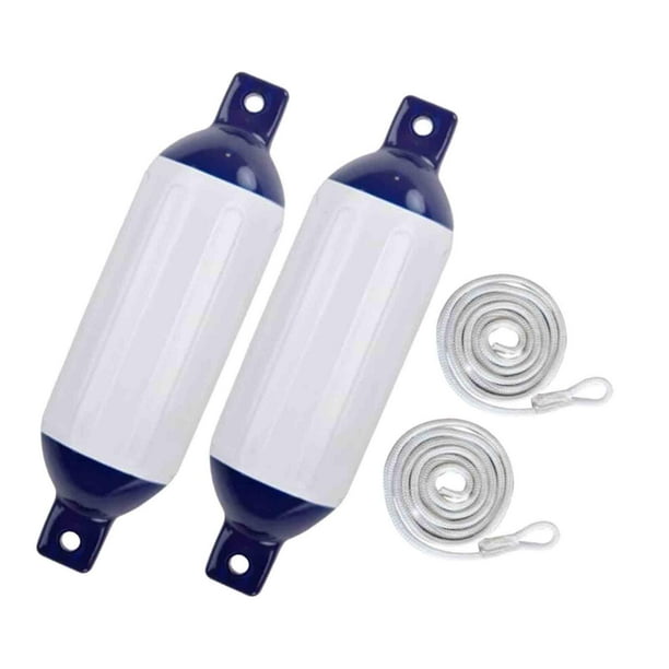 Protector de Guardabarros para Barcos, Fácil de Usar, Portátil, Fácil Instalación para Atracar, Accesorio de Parachoques para Barcos de Pesca, 2 Uds. Cuerda G0 Blanca