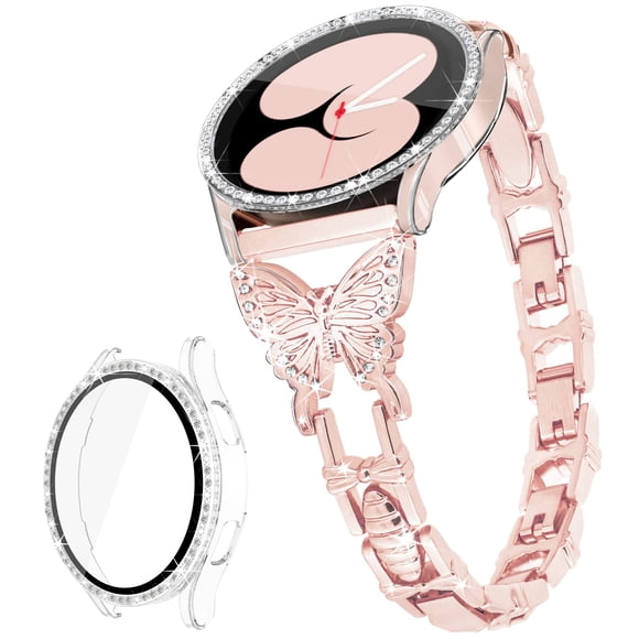 Correa de reloj G-ficu Butterfly compatible con Samsung Galaxy Watch 4 5 FE 40 mm