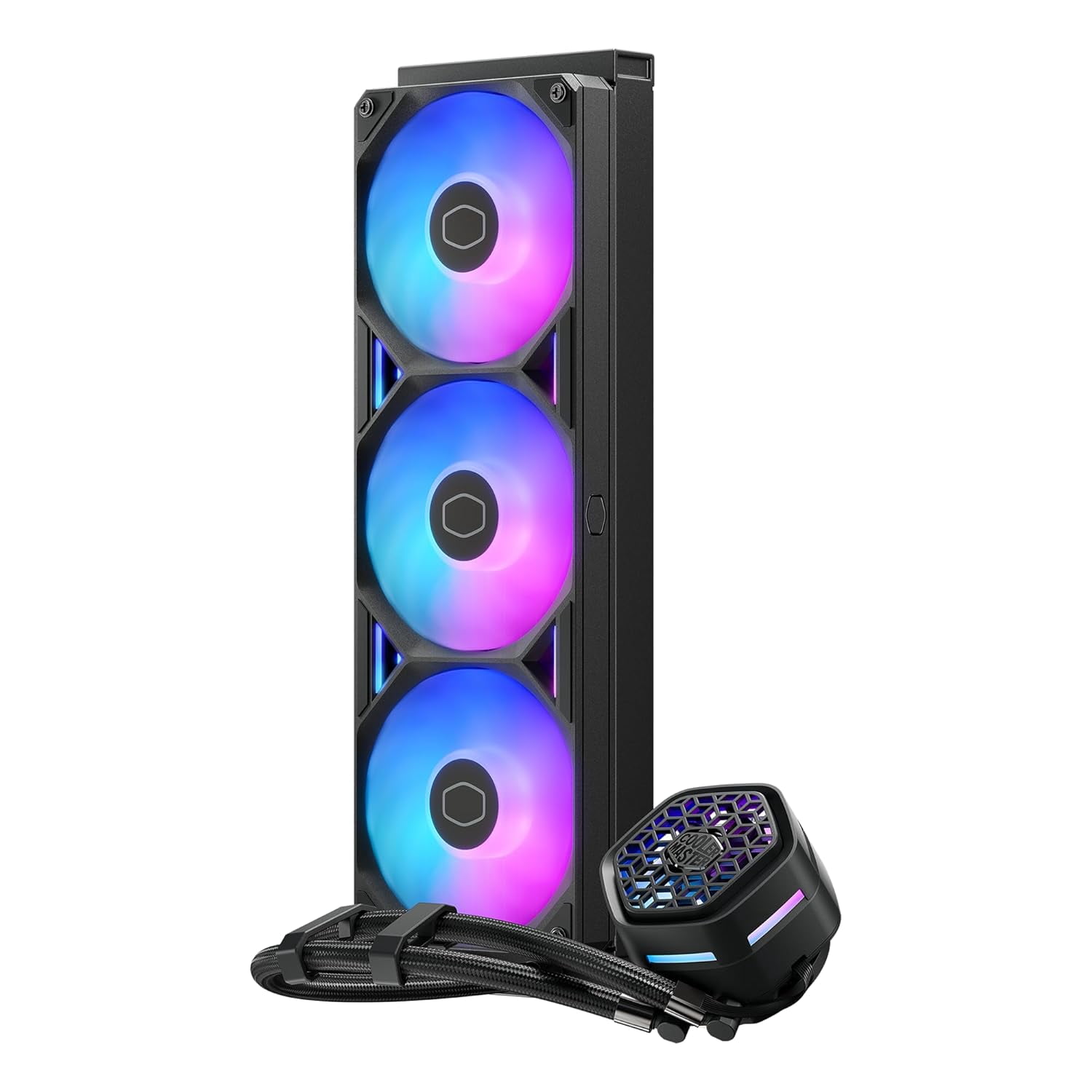 Cooler Master MLX-D36M-A25SZ-V1 Atmos II 360 VRM freedom CPU Liquid Cooler, aRGB AMD AM5|4, Intel i9 LGA 1851|1700 - Black