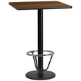 thumbnail image 3 of Flash Furniture 30" Square Laminate Top Pub Table in Mahogany, 3 of 4