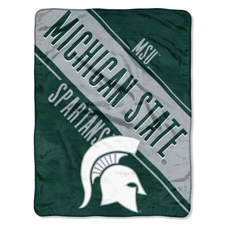 Michigan State Spartans Collapsible - NCAA Michigan State Spartans “Section” Micro Raschel Throw, 46” X 60”