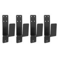thumbnail image 1 of unbranded 1Jgo Kit De Herraje Para Puerta Tipo Barniz Soporte En U Negro Para Barrera Segura Y Estable, 1 of 8