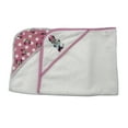 thumbnail image 2 of Disney Cudlie Baby Girl Minnie Mouse 2 Pack Rolled/Carded Hooded Towels in Happy Dots Print, 2 of 2