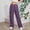 Purple, variant on LVHAOGJOB Wide Leg Cargo Pants for Women Straight Leg Elastic Waist Pants Athletic Outdoor Juniors Trousers with Pockets