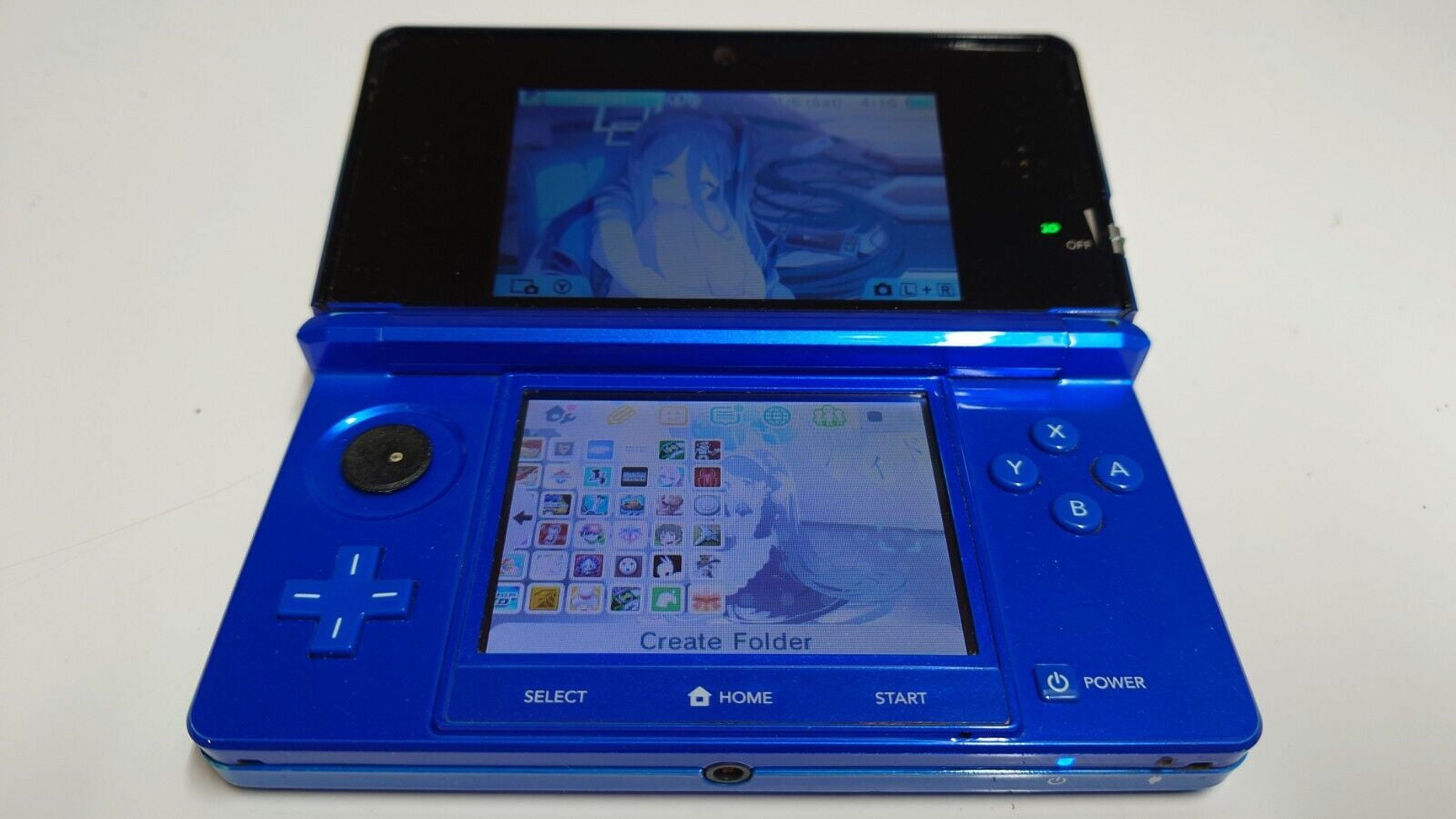 Restored Nintendo 3DS Console, 1 GB Data Storage, Cobalt Blue