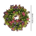 thumbnail image 3 of JHyouerji Artificial Spring Wreath with Eucalyptus Leaves for Front Door for Indoor Outdoor Farmhouse Wall Holiday Decor, 3 of 6