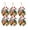 Gold-6PCS, variant on Yucurem 1PC Christmas Bell Ornament for Christmas Tree, Metal Christmas Jingle Bells with Bow Berries for Wrapping Xmas Tree Home Decor Gift (Gold)