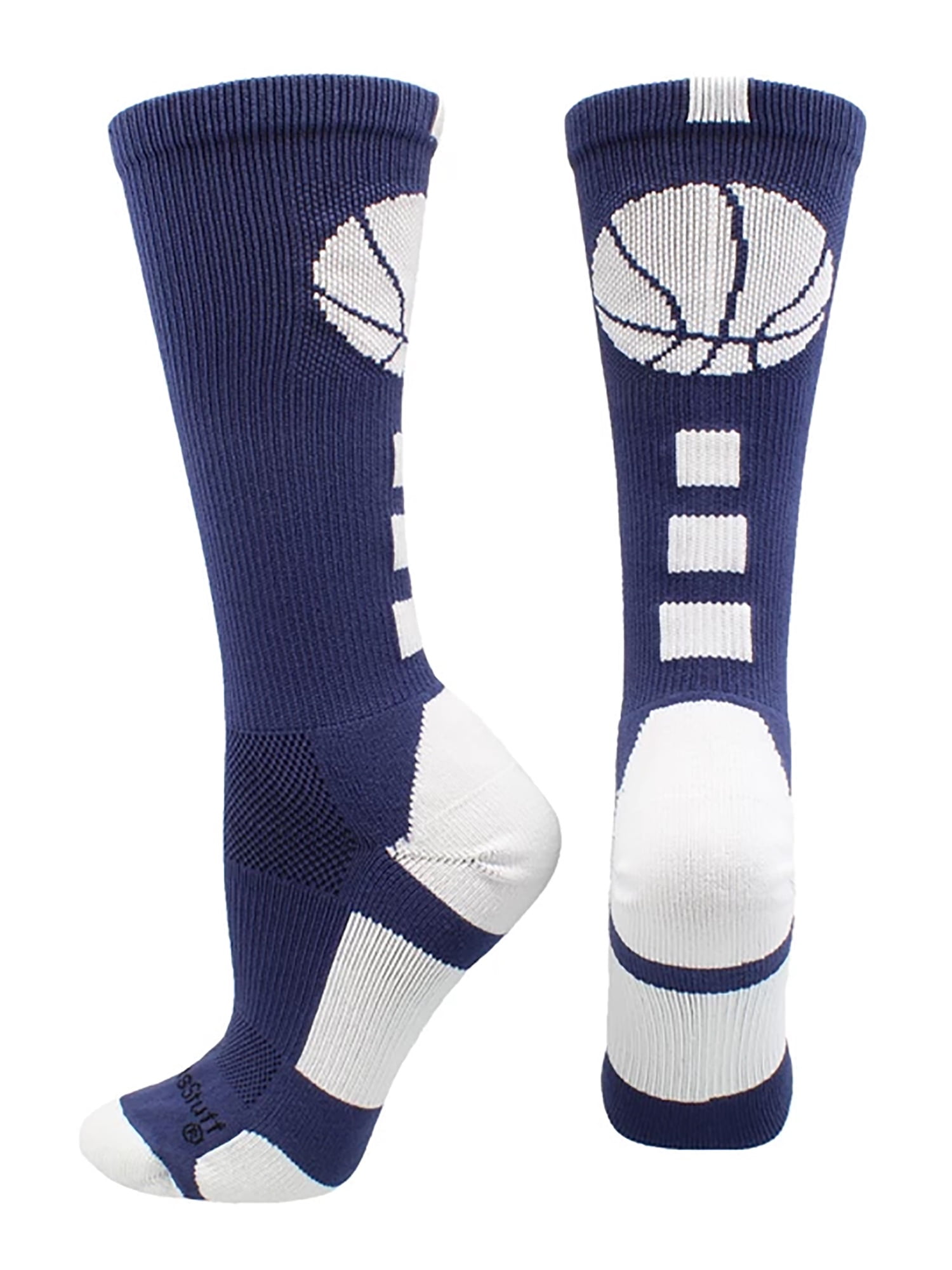 navy basketball socks
