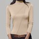 thumbnail image 1 of HongQid Women's Long Sleeve Mock Turtleneck Shirts 2025 Fleece Lined Base Layer Slim Fit Thermal Underwear Tops, 1 of 6
