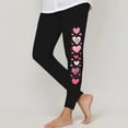 thumbnail image 2 of Kaemgyyd Valentine's Day Toddler Girls Leggings Cute Heart High Waist Stretch Tights Comfortable Full Length Bottoms 3-8 Years, 2 of 5
