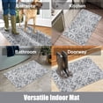 thumbnail image 5 of Moroccan Indoor Door Mat - 20''''x32'''' Front Door Mat Entrance Doormat,Grey Non-Slip Absorbent Entryway Rug Resist Dirt Rug,Low-Profile Floor Carpet for Doorway Entry Kitchen, 5 of 6