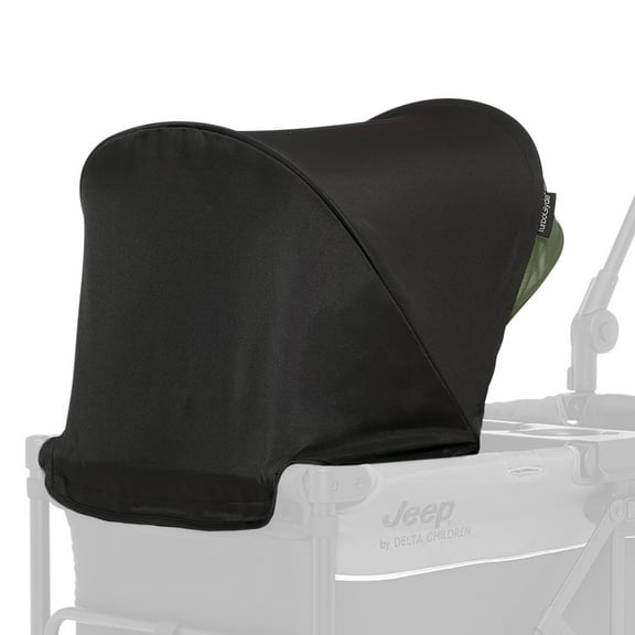 Jeep TurboGlyde Extra Canopy by Delta Children, Black