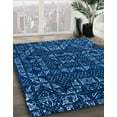 thumbnail image 2 of Ahgly Company Indoor Rectangle Abstract Blue Abstract Area Rugs, 2' x 4', 2 of 6