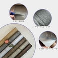 thumbnail image 3 of Vinyl Flooring Roll PVC Thickened Peel and Stick Floor Wood Plank Self Adhesive Flooring DIY 23.6" X 196" Dark Gray, 3 of 7