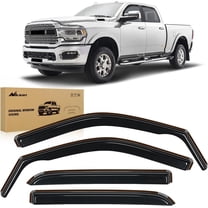 Nilight in-Channel Rain Guards for Dodge Ram 2500 3500 Crew Cab 2019 2020 2021 2022 2023 2024, Vent Window Visors, Original Window Deflectors-4PCS