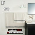 thumbnail image 3 of Double Towel Bar Matte Stainless Steel Bath Towel Rack for Bathroom Towel Holder Wall Mount Total Length TBLPB, 3 of 9