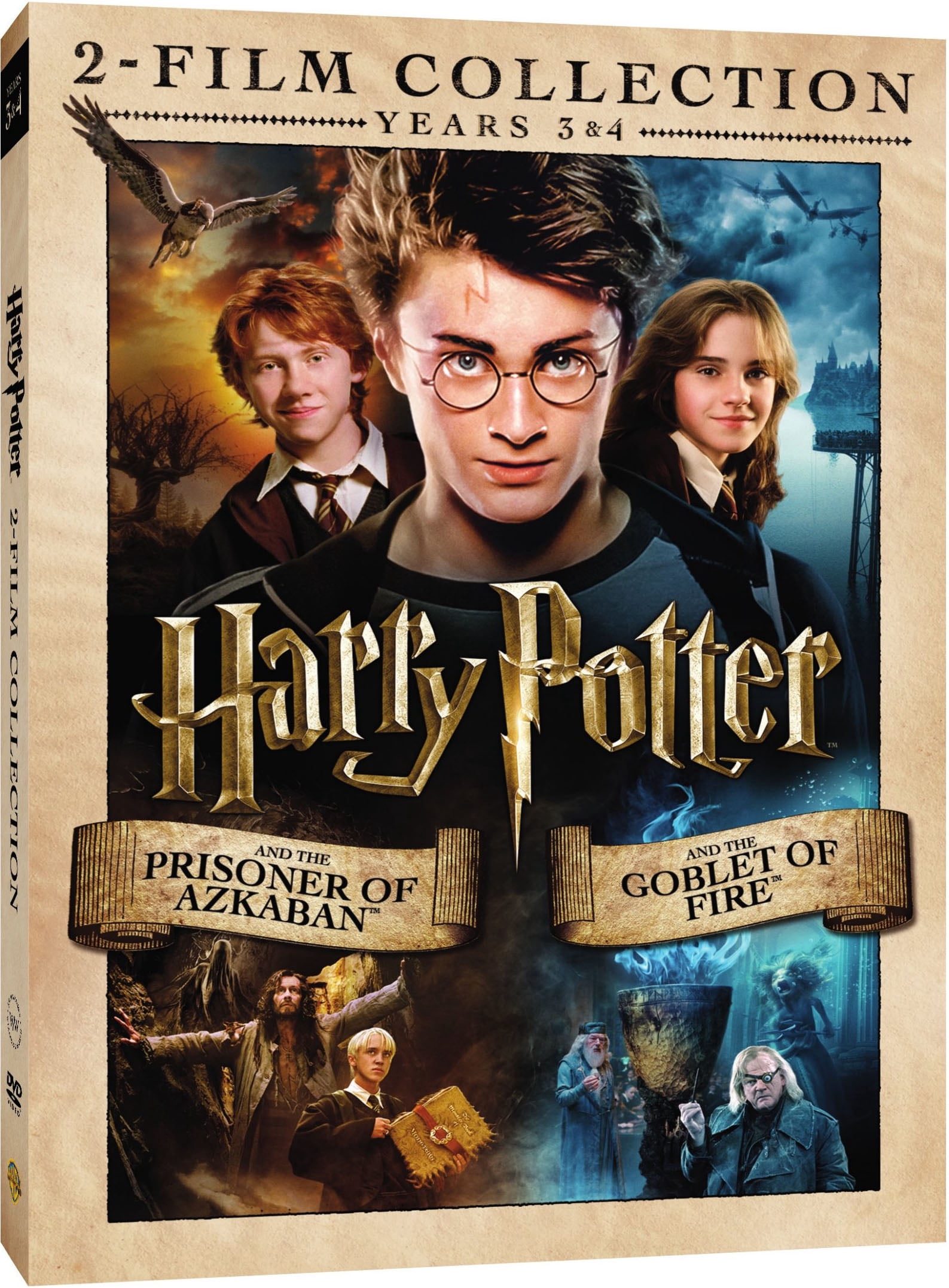 Harry Potter Double Feature: Year 3 & Year 4 (Prisoner Of Azkaban / Goblet Of Fire) (DVD)