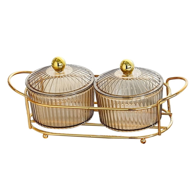 Cateissary Platos para servir divididos, elegante de frutos secos y bandeja de frutos secos para aperitivos, color marrón Almacenamiento y organización del hogar Tipo 2