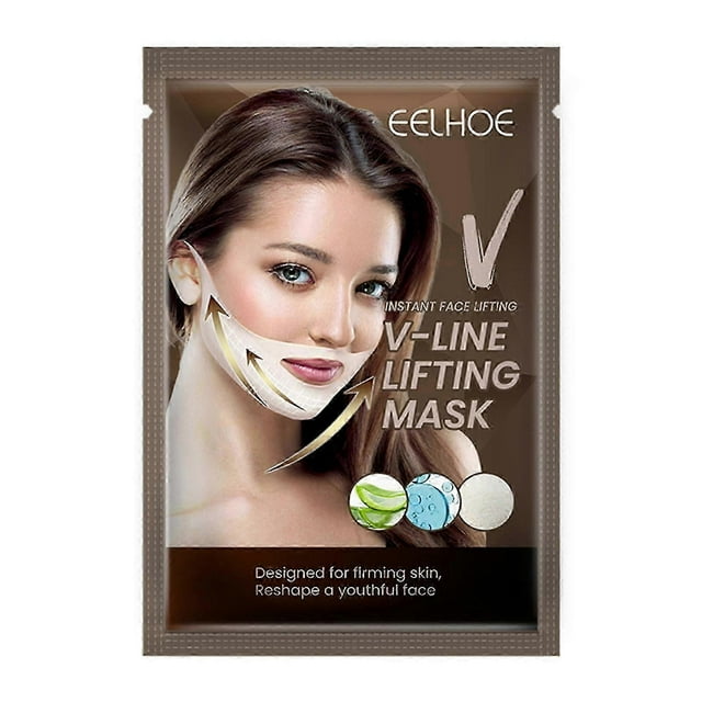 1 Pack Instant Face Lifting V-line Lifting Mask Skin-friendly Anti-slip Firm Skin Reshape Face Tighten Wrinkles