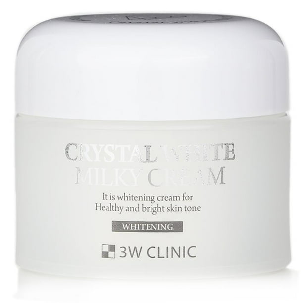 Crema 3W Clinic Crystal White, lechosa, blanqueadora e iluminadora