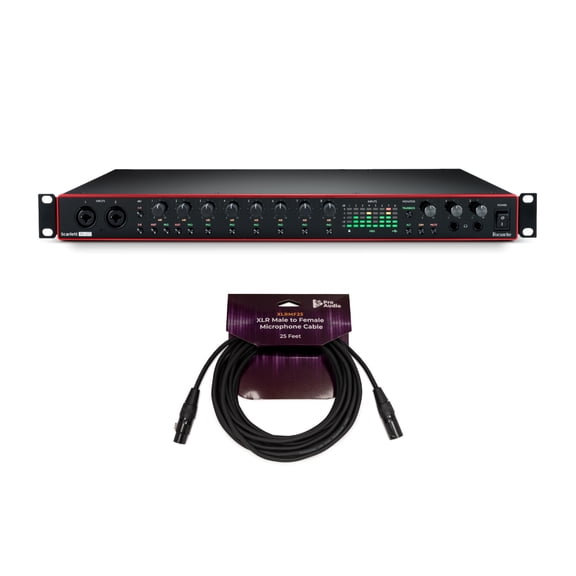 Focusrite Scarlett 18i20 3rd Gen 18x20 USB Audio Interface with XLR Cable