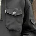 thumbnail image 3 of Chiccall Oversized Cargo Track Suits For Men 2 Piece Quarter Zip Hoodies & Sweatpants Set Casual Running Jogging Sports Suits, 3 of 8