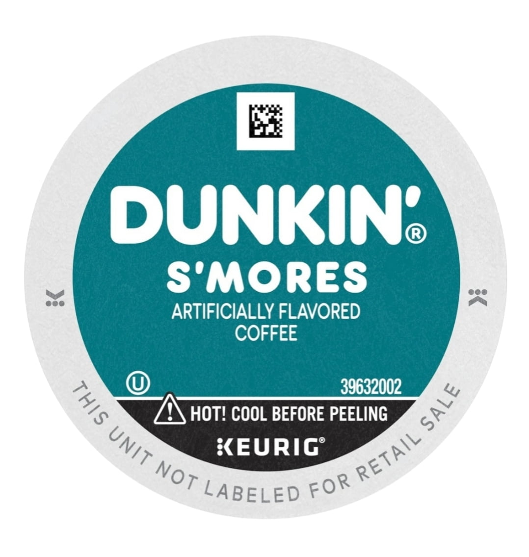 Dunkin Smores Flavored Coffee K Cups 2 Pack, 22 K Cups Per Box