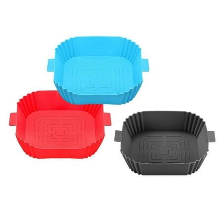 

3PCS Reusable Fryer Square Lining Heat Resistant and Easy to Clean Suitable for 3 to 5 Quarts Fryer Accessories