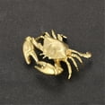 thumbnail image 6 of Yihuala Brass Crabs Figurines Animal Statues Shelf Decors Accent Crabs Decorative Objects Tabletop Centerpieces Home Decoration, 6 of 8