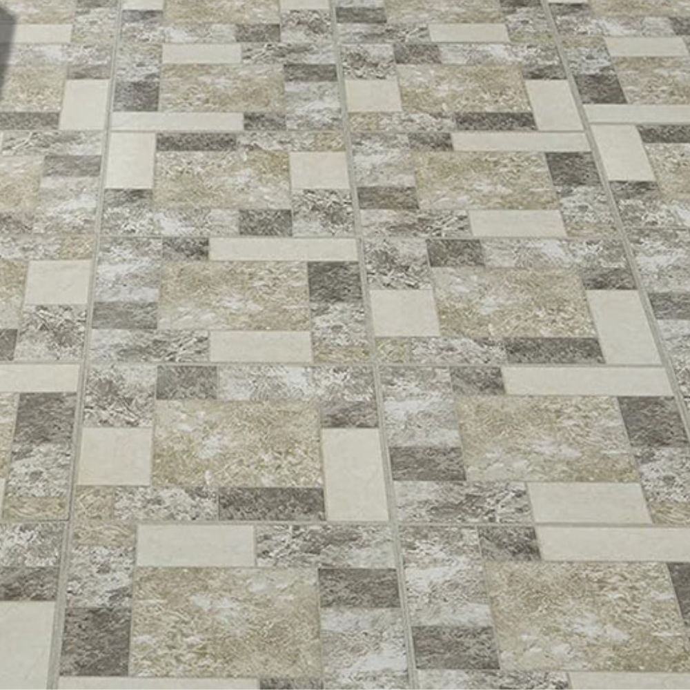 Ergode Tivoli Marble Blocks 12x12 Self Adhesive Vinyl Floor Tile - 45 Tiles/45 sq. ft.