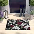 thumbnail image 2 of Pioneer Flower Floral Print Flannel Non Slip Door Rugs,Washable Door Mats Indoor,Decorative Door Mats,Dirt-Resistant and Absorbent Doormat for Entrance,Bedroom,Kitchen,Bathroom,23.5"x16", 2 of 5