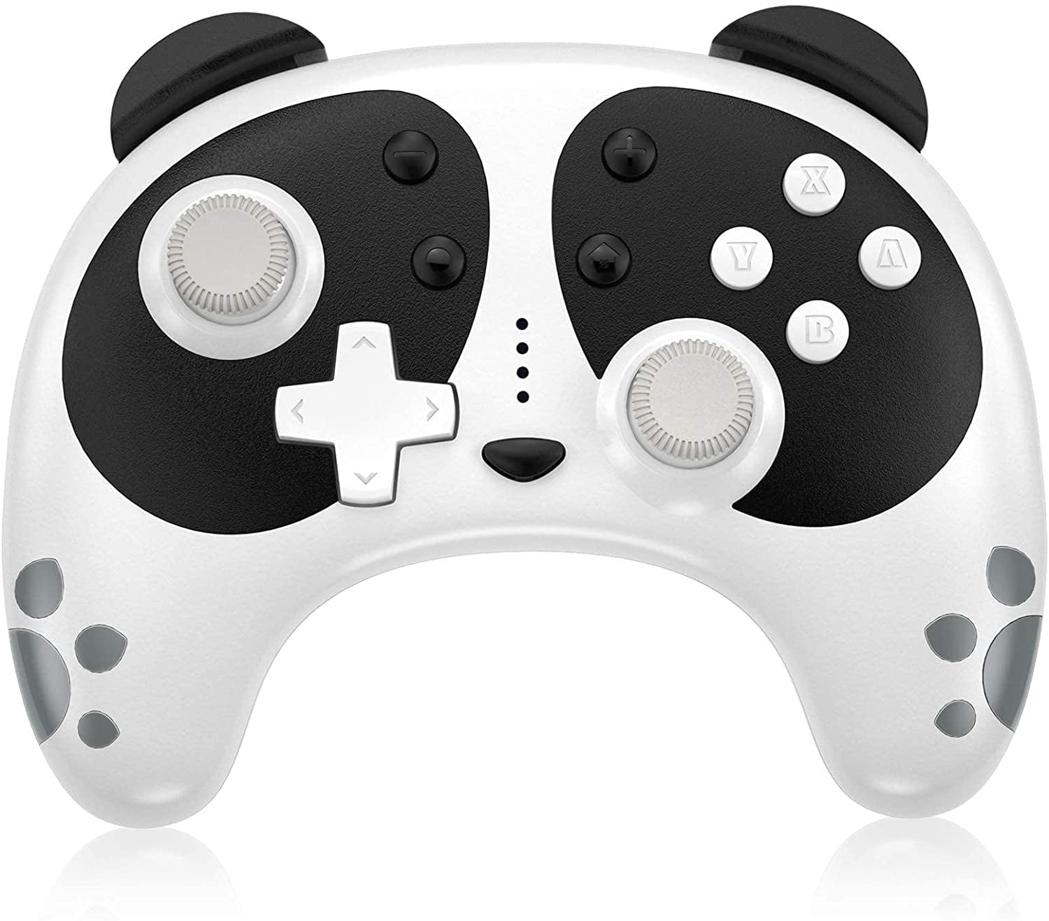 Wireless Controller For Nintendo Switch Cfwqh Panda Cute Switch Pro Controller Compatible With Switch Lite Pc With Nfc Wake Up Function Support Motion Control Turbo Vibration Black Walmart Com