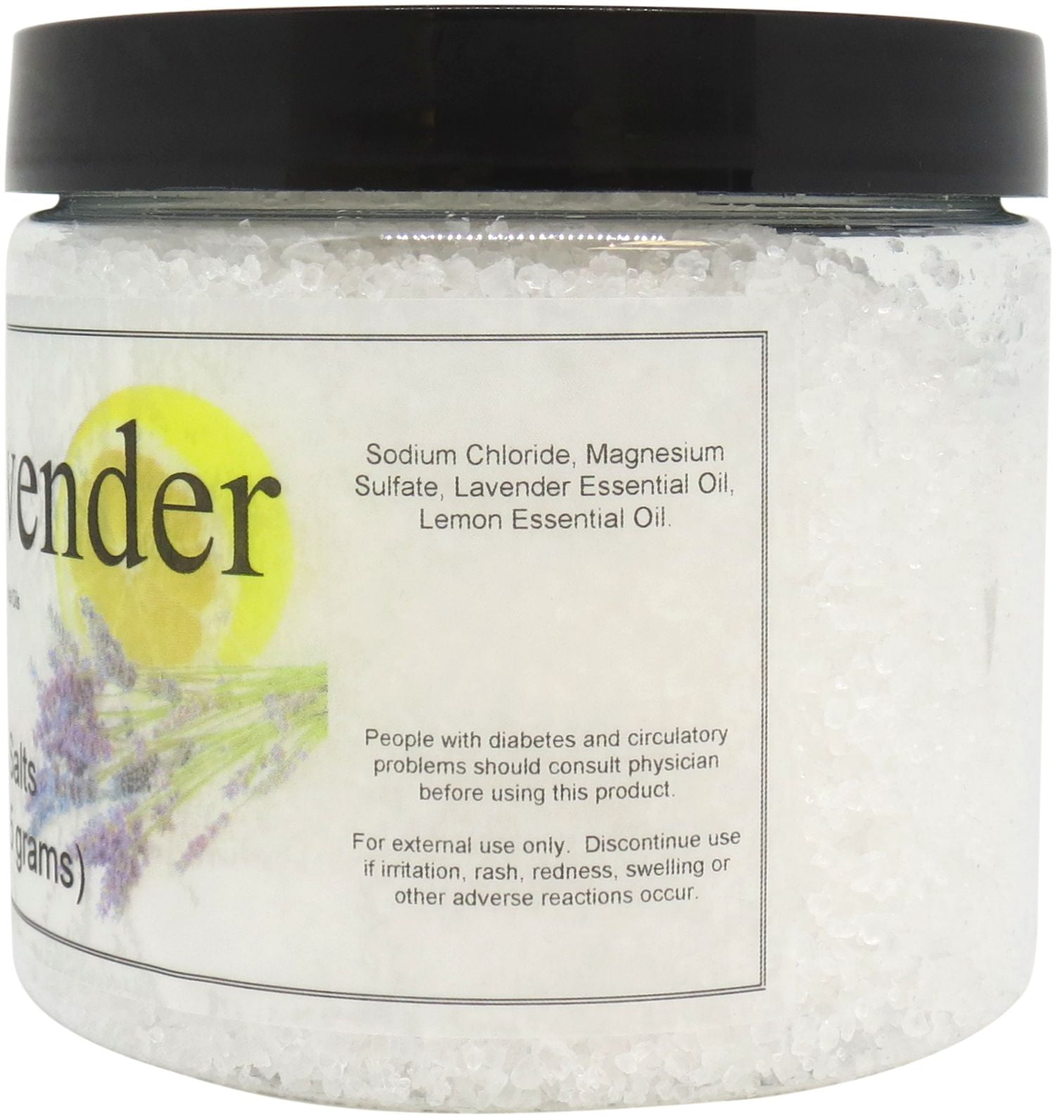All Natural Lavender Bath Salts by Eclectic Lady, 16 ounces