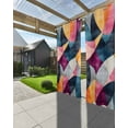 thumbnail image 3 of nqOlkjepod Outdoor Curtains for Patio Waterproof, Colorful Abstract Outdoor Privacy Panels Grommet, Modern Geometric Vintage Blackout Outside Curtains for Porch/Cabana/Pergola 54"x95", 1 Panel, 3 of 8