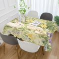 thumbnail image 2 of Yayeee Tablecloths 60" x 90" Rectangle Wrinkle Resistant Party Table Cover, Yellow Floral Rabbit, 2 of 8
