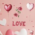 thumbnail image 5 of Valentine's Day Wall Stickers,Love Heart Wall Decals,Cute Window Cling,Mural Stickers for Wedding Anniversary Party,Waterproof Static Glass Sliding Door Sticker, 5 of 6