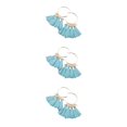 thumbnail image 1 of Pendientes de araña Sonducket Estilo bohemio Vintage Tribal Borla Oreja Cuelga Aro Día de San Valentín Niñas Lago Azul, 1 of 6