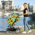 thumbnail image 5 of Fotbe Sunflowers With Green Leaves Pattern Car Seat Covers for Babies, Nursing Breastfeeding Cover Infant Carseat Canopy, Soft Stretchy Carrier Cover, 5 of 9