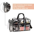 thumbnail image 4 of PVC Toiletry Makeup Bag with Handles, Clear, BLACK, 4 of 4