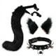 thumbnail image 4 of Diadema con orejas de zorro y lobo y cola de piel sintética hechas a mano para accesorios de disfraces de fiesta de cosplay, 4 of 5