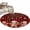 Red,Black, variant on Round Rug 7Ft Washable Non-Slip, Gingerbread Christmas Circle Area Rugs for Living Room Bedroom, Xmas Balls Branches Farmhouse Indoor Floor Mats Carpet Runner for Home Decor Aesthetic