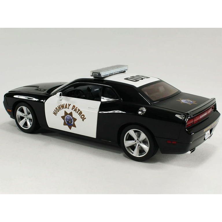 ミニカー 2009 Dodge Challenger SRT8 1/18 2009 Dodge Challenger SRT8 Police Black and White